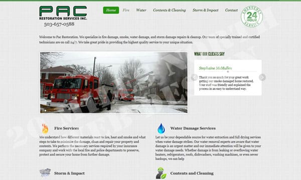 web design pac restoration